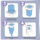 10 Pack Cat Litter Refill Bags, Compatible with Standard, Ultra and Extra Large Litter Refills, Ultra Odour Control, Purple