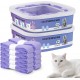 10 Pack Cat Litter Refill Bags, Compatible with Standard, Ultra and Extra Large Litter Refills, Ultra Odour Control, Purple