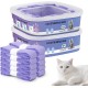 10 Pack Katzenstreu-Nachfüllbeutel, kompatibel mit Standard-, Ultra- und Extra-Großstreu-Nachfüllungen, Ultra-Geruchskontrolle, Violett 10 Pack Katzenstreu-Nachfüllbeutel, kompatibel mit Standard-, Ultra- und Extra-Großstreu-Nachfüllungen, Ultra-Geruchskontrolle, Violett