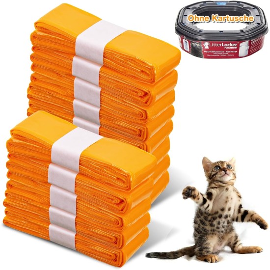 12 Stück Katzenstreu Nachfüllpackung, Nachfüllfolienringe Nachfüllbeutel kompatibel Nachfüllkasse für Litter Genie XL & LitterLocker Fashion & LitterLocker & LitterLocker II, Ohne Kartusche (Orange) 12 Stück Katzenstreu Nachfüllpackung, Nachfüllfolienringe Nachfüllbeutel kompatibel Nachfüllkasse für Litter Genie XL & LitterLocker Fashion & LitterLocker & LitterLocker II, Ohne Kartusche (Orange)