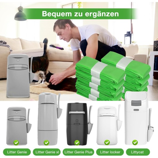 12 Stück Katzenstreu Nachfüllpackung, Nachfüllfolienringe Nachfüllbeutel kompatibel Nachfüllkasse für Litter Genie XL & LitterLocker Fashion & LitterLocker & LitterLocker II, Ohne Kartusche (Orange) 12 Stück Katzenstreu Nachfüllpackung, Nachfüllfolienringe Nachfüllbeutel kompatibel Nachfüllkasse für Litter Genie XL & LitterLocker Fashion & LitterLocker & LitterLocker II, Ohne Kartusche (Orange)