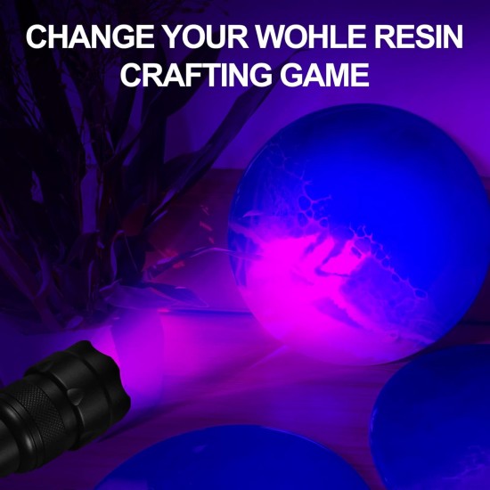 395-405nm UV LED Torch Super Power Black Light Zoomable Mini Tactical Torch, Ultraviolet Light with Adjustable Focus for Pet Urine Stains, 502UV 395-405nm UV LED Torch Super Power Black Light Zoomable Mini Tactical Torch, Ultraviolet Light with Adjustable Focus for Pet Urine Stains, 502UV