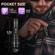 395-405nm UV LED Torch Super Power Black Light Zoomable Mini Tactical Torch, Ultraviolet Light with Adjustable Focus for Pet Urine Stains, 502UV 395-405nm UV LED Torch Super Power Black Light Zoomable Mini Tactical Torch, Ultraviolet Light with Adjustable Focus for Pet Urine Stains, 502UV