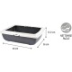 AMI CONFORT - Cat Litter Tray with Rim 46 x 36 x 12 cm AMI CONFORT - Cat Litter Tray with Rim 46 x 36 x 12 cm