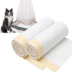 APOMOONS Cat Litter Tray Bag 2 Rolls x 20 Pieces Cat Litter Box Bag with Drawstring Thickened Bag for Cat Litter Tray Tear-Resistant Cat Litter Tray Bag Strong Load Capacity 79 x 45 cm APOMOONS Cat Litter Tray Bag 2 Rolls x 20 Pieces Cat Litter Box Bag with Drawstring Thickened Bag for Cat Litter Tray Tear-Resistant Cat Litter Tray Bag Strong Load Capacity 79 x 45 cm