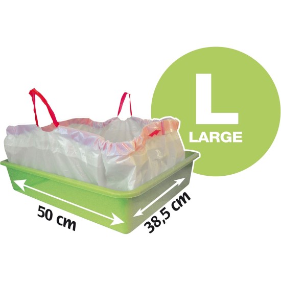 Aimé Bag for cat litter trays and accessories x 8, fragrant, 50 x 38.5 cm, cat litter box bag with handles and closure, for the well-being of your cat, for all types of cat litter box and cat Aimé Bag for cat litter trays and accessories x 8, fragrant, 50 x 38.5 cm, cat litter box bag with handles and closure, for the well-being of your cat, for all types of cat litter box and cat