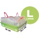 Aimé Bag for cat litter trays and accessories x 8, fragrant, 50 x 38.5 cm, cat litter box bag with handles and closure, for the well-being of your cat, for all types of cat litter box and cat Aimé Bag for cat litter trays and accessories x 8, fragrant, 50 x 38.5 cm, cat litter box bag with handles and closure, for the well-being of your cat, for all types of cat litter box and cat