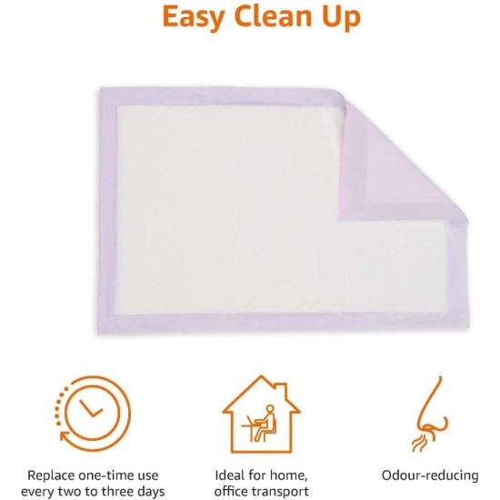 Amazon Basics 40 Pack Disposable Cat Litter Tray Liners with Quick Dry Surface – Purple, Lemon Scented Amazon Basics 40 Pack Disposable Cat Litter Tray Liners with Quick Dry Surface – Purple, Lemon Scented