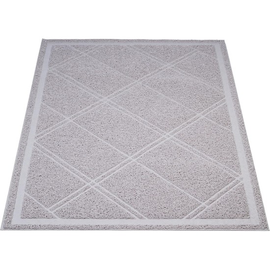 Amazon Basics Cat Litter Mat, 61 x 88.9 cm, Grey Amazon Basics Cat Litter Mat, 61 x 88.9 cm, Grey