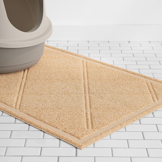 Amazon Basics Cat Litter Mat, 61 x 88.9 cm, Grey Amazon Basics Cat Litter Mat, 61 x 88.9 cm, Grey