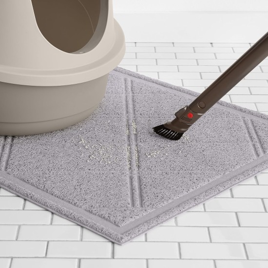 Amazon Basics Cat Litter Mat, 61 x 88.9 cm, Grey Amazon Basics Cat Litter Mat, 61 x 88.9 cm, Grey