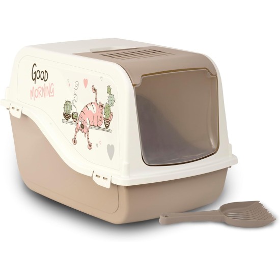 Ariel Toilet with Stickers, with Filter, Mocaccino Ariel Toilet with Stickers, with Filter, Mocaccino