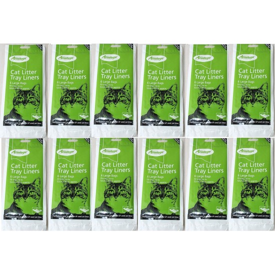 Armitage Large Cat Litter Tray Liners - 12 Packs of 6 Armitage Large Cat Litter Tray Liners - 12 Packs of 6