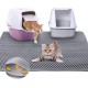Asoway Cat Litter Tray Mat, 80 x 60 cm, Cat Litter Mat, Double Layer, Large, XL, Honeycomb Design, Cat Litter Tray Mat, Waterproof and Non-Slip Asoway Cat Litter Tray Mat, 80 x 60 cm, Cat Litter Mat, Double Layer, Large, XL, Honeycomb Design, Cat Litter Tray Mat, Waterproof and Non-Slip