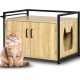 BAKAJI Cat Litter Tray with Side Entrance Cat Shape Multipurpose Pet Cabinet with 2 Doors Magnetic Lock Bed with Iron Frame 75 x 55 x 51 cm BAKAJI Cat Litter Tray with Side Entrance Cat Shape Multipurpose Pet Cabinet with 2 Doors Magnetic Lock Bed with Iron Frame 75 x 55 x 51 cm