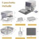 BAKAJI XXL Cat Litter Tray with Steel Base of 36 Litres and Sand-Repellent Tread Surface, Activated Carbon Filter, Odour-Inhibiting Door, Transparent Flap, Scoop with Container, Dirt Mat 58 x 42 x 40 BAKAJI XXL Cat Litter Tray with Steel Base of 36 Litres and Sand-Repellent Tread Surface, Activated Carbon Filter, Odour-Inhibiting Door, Transparent Flap, Scoop with Container, Dirt Mat 58 x 42 x 40