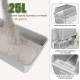BAKAJI XXL Open Cat Litter Tray Steel Base with Sand Resistant Rim, Scoop and Container, Stain Resistant Mat, Non-Slip Backing, Capacity 35L, 60 x 40 x 30 cm BAKAJI XXL Open Cat Litter Tray Steel Base with Sand Resistant Rim, Scoop and Container, Stain Resistant Mat, Non-Slip Backing, Capacity 35L, 60 x 40 x 30 cm