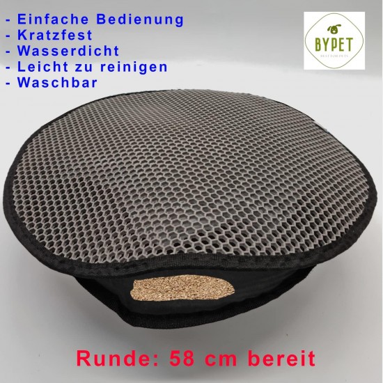 BYPET Cat Litter Tray Mat, Cat Mat 33 x 50 cm, Cat Litter Tray Mat, Honeycomb Design, Waterproof Double Layer Design, Honeycomb Mat (Grey 3350) BYPET Cat Litter Tray Mat, Cat Mat 33 x 50 cm, Cat Litter Tray Mat, Honeycomb Design, Waterproof Double Layer Design, Honeycomb Mat (Grey 3350)