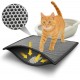 BYPET Cat Litter Tray Mat, Cat Mat 33 x 50 cm, Cat Litter Tray Mat, Honeycomb Design, Waterproof Double Layer Design, Honeycomb Mat (Grey 3350) BYPET Cat Litter Tray Mat, Cat Mat 33 x 50 cm, Cat Litter Tray Mat, Honeycomb Design, Waterproof Double Layer Design, Honeycomb Mat (Grey 3350)