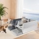 Bartuke Stainless Steel Cat Litter Box, Metal High Sided Litter Tray with Scoop, Filter Pedal, Non-Stick, Non-Odor, Easy Cleaning (Dark Grey) Bartuke Stainless Steel Cat Litter Box, Metal High Sided Litter Tray with Scoop, Filter Pedal, Non-Stick, Non-Odor, Easy Cleaning (Dark Grey)