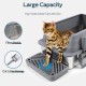 Bartuke Stainless Steel Cat Litter Box, Metal High Sided Litter Tray with Scoop, Filter Pedal, Non-Stick, Non-Odor, Easy Cleaning (Dark Grey) Bartuke Stainless Steel Cat Litter Box, Metal High Sided Litter Tray with Scoop, Filter Pedal, Non-Stick, Non-Odor, Easy Cleaning (Dark Grey)