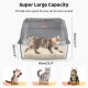 Bartuke Stainless Steel Cat Waste Box, Extra Large High-sided Metal Waste Tray with Pull-Out Drawer, Scoop, Filter Pedal, Non-Sticky, Odourless, Easy to Clean Bartuke Stainless Steel Cat Waste Box, Extra Large High-sided Metal Waste Tray with Pull-Out Drawer, Scoop, Filter Pedal, Non-Sticky, Odourless, Easy to Clean