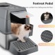 Bartuke Stainless Steel Cat Waste Box, Extra Large High-sided Metal Waste Tray with Pull-Out Drawer, Scoop, Filter Pedal, Non-Sticky, Odourless, Easy to Clean Bartuke Stainless Steel Cat Waste Box, Extra Large High-sided Metal Waste Tray with Pull-Out Drawer, Scoop, Filter Pedal, Non-Sticky, Odourless, Easy to Clean