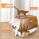 Bartuke Stainless Steel Cat Waste Box, Extra Large High-sided Metal Waste Tray with Pull-Out Drawer, Scoop, Filter Pedal, Non-Sticky, Odourless, Easy to Clean Bartuke Stainless Steel Cat Waste Box, Extra Large High-sided Metal Waste Tray with Pull-Out Drawer, Scoop, Filter Pedal, Non-Sticky, Odourless, Easy to Clean