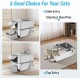 Bartuke Stainless Steel Cat Waste Box, Extra Large High-sided Metal Waste Tray with Pull-Out Drawer, Scoop, Filter Pedal, Non-Sticky, Odourless, Easy to Clean Bartuke Stainless Steel Cat Waste Box, Extra Large High-sided Metal Waste Tray with Pull-Out Drawer, Scoop, Filter Pedal, Non-Sticky, Odourless, Easy to Clean