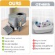 Bartuke Stainless Steel Cat Waste Box, Extra Large High-sided Metal Waste Tray with Pull-Out Drawer, Scoop, Filter Pedal, Non-Sticky, Odourless, Easy to Clean Bartuke Stainless Steel Cat Waste Box, Extra Large High-sided Metal Waste Tray with Pull-Out Drawer, Scoop, Filter Pedal, Non-Sticky, Odourless, Easy to Clean