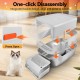 Bartuke Stainless Steel Cat Waste Box, Extra Large High-sided Metal Waste Tray with Pull-Out Drawer, Scoop, Filter Pedal, Non-Sticky, Odourless, Easy to Clean Bartuke Stainless Steel Cat Waste Box, Extra Large High-sided Metal Waste Tray with Pull-Out Drawer, Scoop, Filter Pedal, Non-Sticky, Odourless, Easy to Clean