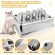Bartuke Stainless Steel Cat Waste Box, Extra Large High-sided Metal Waste Tray with Pull-Out Drawer, Scoop, Filter Pedal, Non-Sticky, Odourless, Easy to Clean Bartuke Stainless Steel Cat Waste Box, Extra Large High-sided Metal Waste Tray with Pull-Out Drawer, Scoop, Filter Pedal, Non-Sticky, Odourless, Easy to Clean