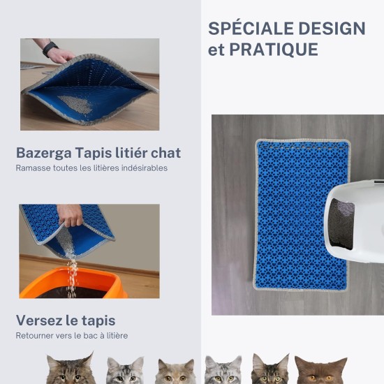 Bazerga Cat Litter Tray Mat, Cat Litter Mat, Cat Litter Tray Mat, Waterproof Double Layer Design Mat, 100% EVA from Cat Litter Trays & Accessories (38-61 cm, Grey) Bazerga Cat Litter Tray Mat, Cat Litter Mat, Cat Litter Tray Mat, Waterproof Double Layer Design Mat, 100% EVA from Cat Litter Trays & Accessories (38-61 cm, Grey)