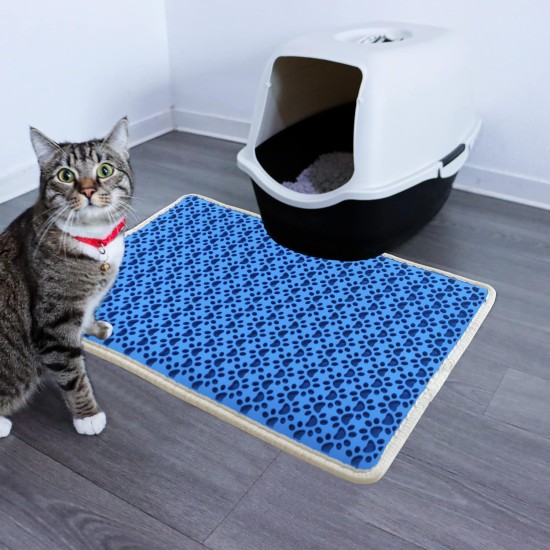 Bazerga Cat Litter Tray Mat, Cat Litter Mat, Cat Litter Tray Mat, Waterproof Double Layer Design Mat, 100% EVA from Cat Litter Trays & Accessories (38-61 cm, Grey) Bazerga Cat Litter Tray Mat, Cat Litter Mat, Cat Litter Tray Mat, Waterproof Double Layer Design Mat, 100% EVA from Cat Litter Trays & Accessories (38-61 cm, Grey)