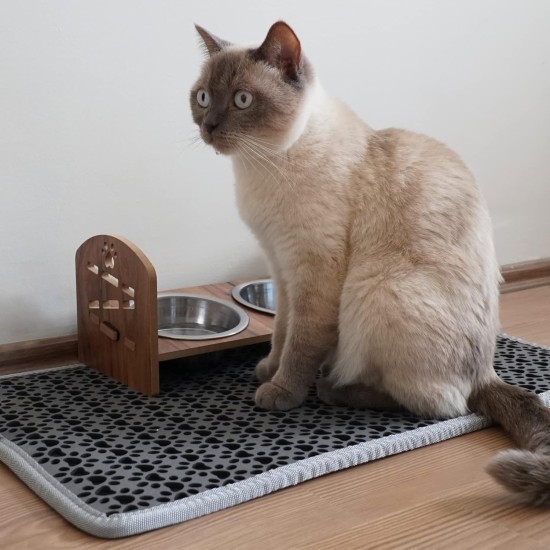 Bazerga Cat Litter Tray Mat, Cat Litter Mat, Cat Litter Tray Mat, Waterproof Double Layer Design Mat, 100% EVA from Cat Litter Trays & Accessories (38-61 cm, Grey) Bazerga Cat Litter Tray Mat, Cat Litter Mat, Cat Litter Tray Mat, Waterproof Double Layer Design Mat, 100% EVA from Cat Litter Trays & Accessories (38-61 cm, Grey)
