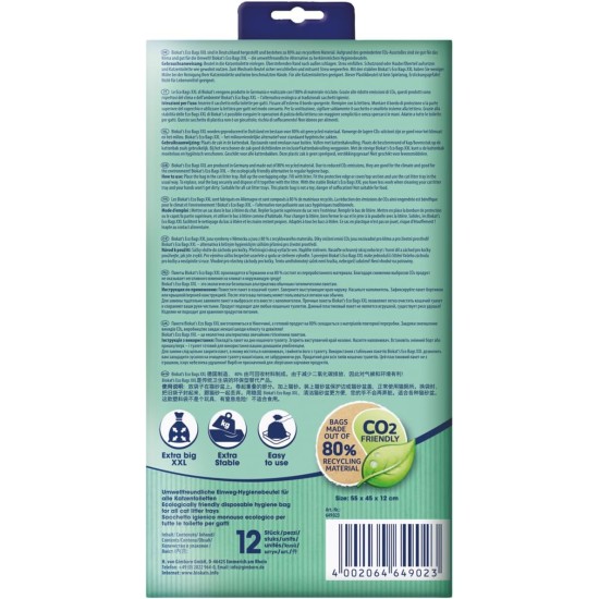 Biokat's Eco Bags XXL - Bag for Display in the Cat Litter Tray for Hygienic Change of Cat Litter - 1 Pack (1 x 12 Bags) Biokat's Eco Bags XXL - Bag for Display in the Cat Litter Tray for Hygienic Change of Cat Litter - 1 Pack (1 x 12 Bags)