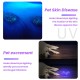 Black Light Lamp UV Lamp Black Light Torch UV Torch Black Light Lamp Ultraviolet Lamp with Carry Strap for Geocaching Pet Urine Detectors