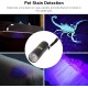 Black Light Torch, 395 Nm Black Light Torch, Mini Pet Urine Detector Light for Dogs, Cats Urine, Dry Spots, Bed Bugs, Stain Detector Black Light Torch, 395 Nm Black Light Torch, Mini Pet Urine Detector Light for Dogs, Cats Urine, Dry Spots, Bed Bugs, Stain Detector