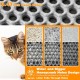 Blissstorm Cat Litter Tray Mat, 40 x 50 cm, Double Layer EVA Cat Litter Mat, Waterproof, Odourless, with Non-Slip Cat Mat, Easy to Clean Cat Litter Mat for All Cats