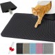 Blissstorm Cat Litter Tray Mat, 40 x 50 cm, Double Layer EVA Cat Litter Mat, Waterproof, Odourless, with Non-Slip Cat Mat, Easy to Clean Cat Litter Mat for All Cats