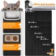 Blissstorm Cat Litter Tray Mat, 40 x 50 cm, Double Layer EVA Cat Litter Mat, Waterproof, Odourless, with Non-Slip Cat Mat, Easy to Clean Cat Litter Mat for All Cats
