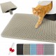 Blissstorm Cat Litter Tray Mat, 40 x 50 cm, Double Layer EVA Cat Litter Mat, Waterproof, Odourless, with Non-Slip Cat Mat, Easy to Clean Cat Litter Mat for All Cats