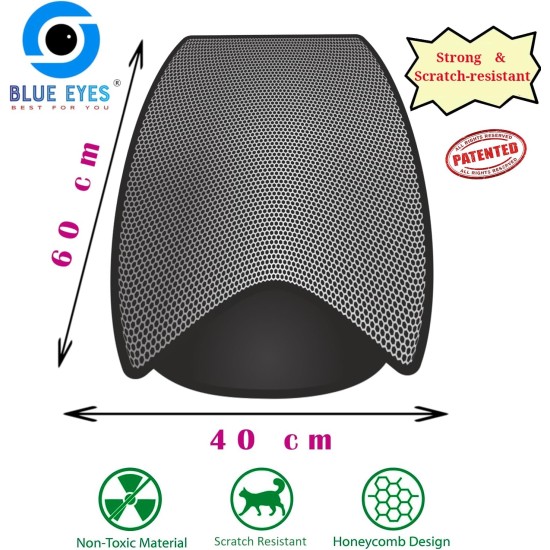 Blue Eyes Cat Litter Tray Mat, Cat Mat 40 x 60 cm, Cat Litter Tray Mat, Honeycomb Design, Waterproof Double Layer Design, Honeycomb Mat (Grey-6040) Blue Eyes Cat Litter Tray Mat, Cat Mat 40 x 60 cm, Cat Litter Tray Mat, Honeycomb Design, Waterproof Double Layer Design, Honeycomb Mat (Grey-6040)