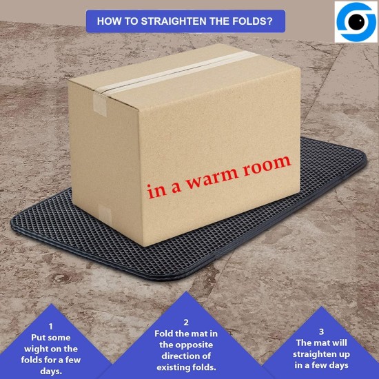 Blue Eyes Cat Litter Tray Mat, Cat Mat 40 x 60 cm, Cat Litter Tray Mat, Honeycomb Design, Waterproof Double Layer Design, Honeycomb Mat (Grey-6040) Blue Eyes Cat Litter Tray Mat, Cat Mat 40 x 60 cm, Cat Litter Tray Mat, Honeycomb Design, Waterproof Double Layer Design, Honeycomb Mat (Grey-6040)
