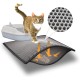 Blue Eyes Cat Litter Tray Mat, Cat Mat 40 x 60 cm, Cat Litter Tray Mat, Honeycomb Design, Waterproof Double Layer Design, Honeycomb Mat (Grey-6040) Blue Eyes Cat Litter Tray Mat, Cat Mat 40 x 60 cm, Cat Litter Tray Mat, Honeycomb Design, Waterproof Double Layer Design, Honeycomb Mat (Grey-6040)