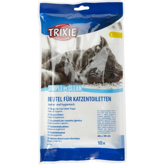 Bulk – Trixie Cat Litter Tray Bags, 46 59 cm – 10 Packets of 10 – Pack of 100 Bulk – Trixie Cat Litter Tray Bags, 46 59 cm – 10 Packets of 10 – Pack of 100