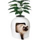 Bundle & Bliss Secret Cat Litter Tray - Hidden Cat Litter Tray Enclosure, Patented Design with Odour Control, Includes Artificial Plant, Carbon Filter and Real Stones, Vivid White Bundle & Bliss Secret Cat Litter Tray - Hidden Cat Litter Tray Enclosure, Patented Design with Odour Control, Includes Artificial Plant, Carbon Filter and Real Stones, Vivid White