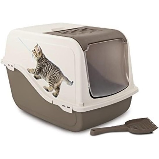 CROCI Toilette Playful Cat Litter Tray, 57 x 39 x 38 cm, Morgana CROCI Toilette Playful Cat Litter Tray, 57 x 39 x 38 cm, Morgana