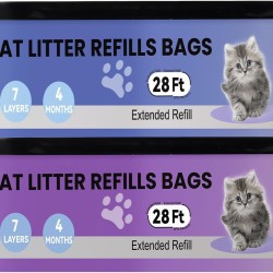 Cartridge Compatible with Your Cat Genie Litter Standard, Plus and XL Cat Litter Bucket Refills, 28ft 2-Pack / Superior Odour Control Cartridge Compatible with Your Cat Genie Litter Standard, Plus and XL Cat Litter Bucket Refills, 28ft 2-Pack / Superior Odour Control