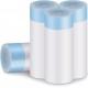 Cat Litter Box Bags, 80 Pieces Cat Litter Tray Liners for Automatic Cat Litter Box Self Cleaning, 4 Rolls 18 x 18 Inch Robot Drawstring Bags, White Cat Litter Box Bags, 80 Pieces Cat Litter Tray Liners for Automatic Cat Litter Box Self Cleaning, 4 Rolls 18 x 18 Inch Robot Drawstring Bags, White